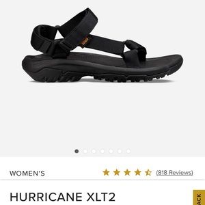TEVA HURRICANE XLT2 SANDALS IN BLACK